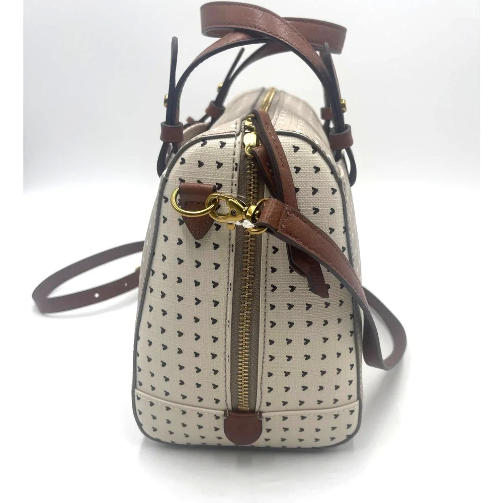 Fossil Rachel Satchel Hearts Bag NWT $180_4